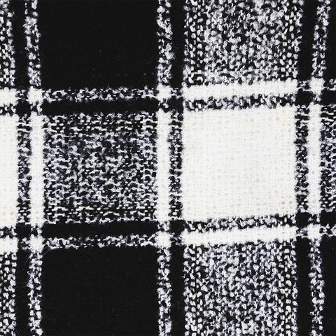 Black/White Plaid Flannel